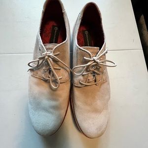 Mens Rockport tan suede oxfords. Size 13